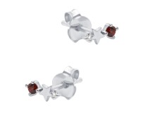 January Birthstone Silver Stud Earring STS-6741